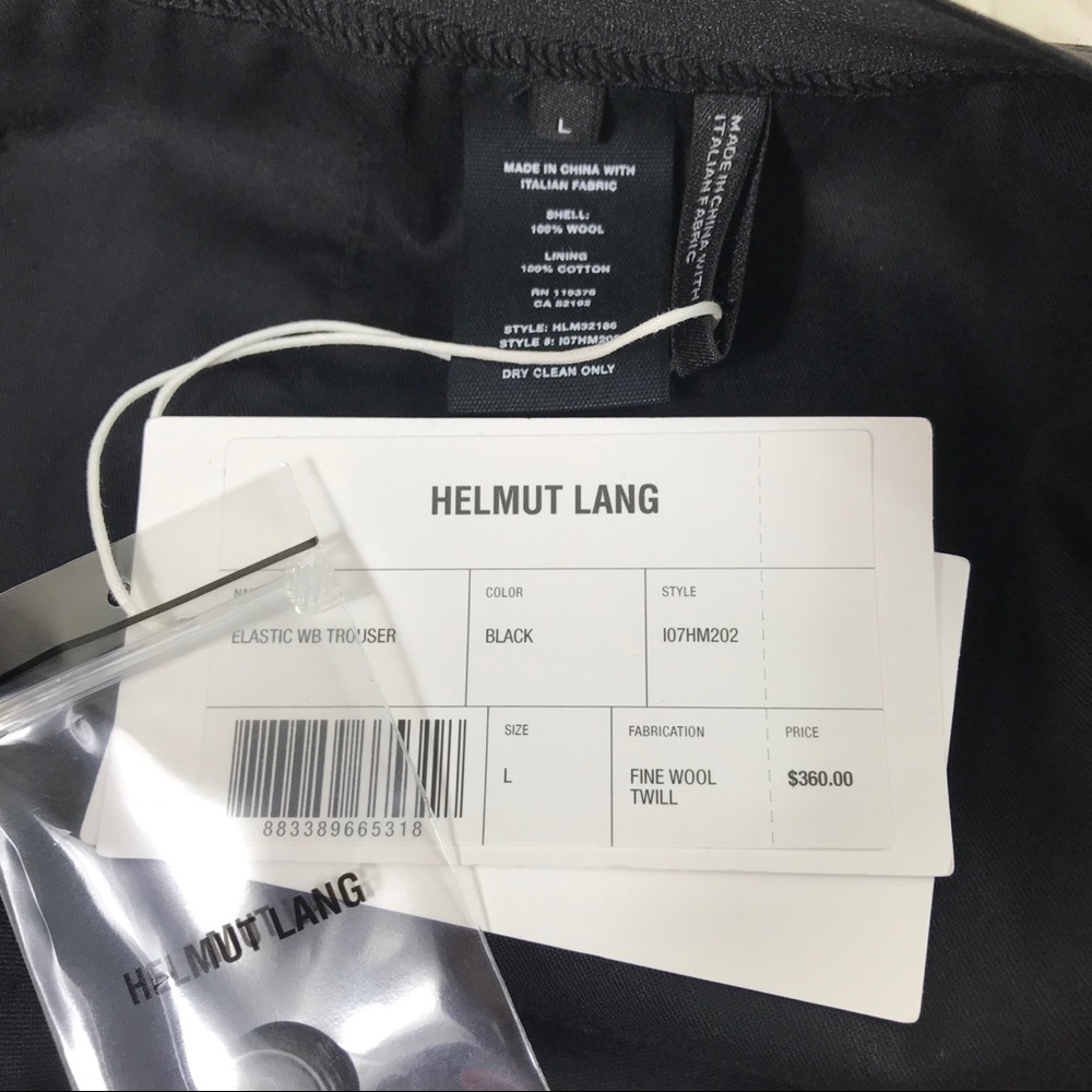 Helmut Lang elastic waistband wool pants - Picture 7 of 8